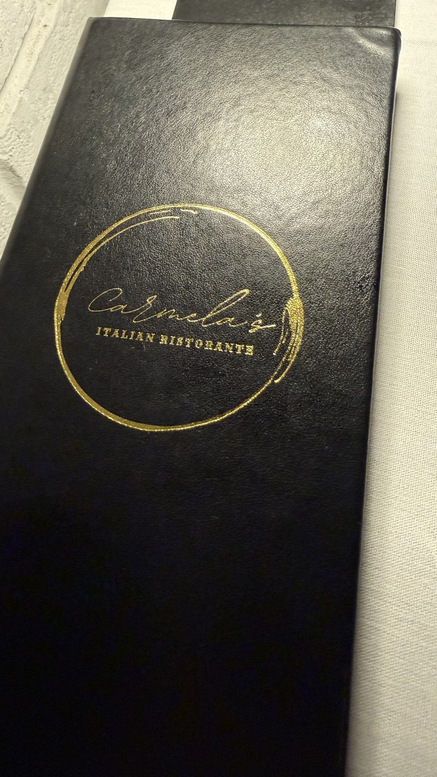 Carmelas Italian Ristorante menu Ocean Drive South Beach Miami Beach